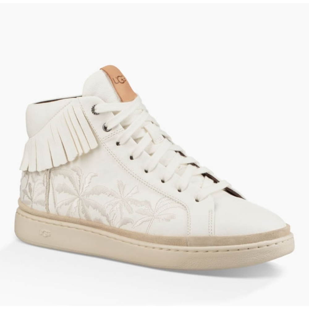 Ugg Cali High Fringe Leather Fashion Sneakers